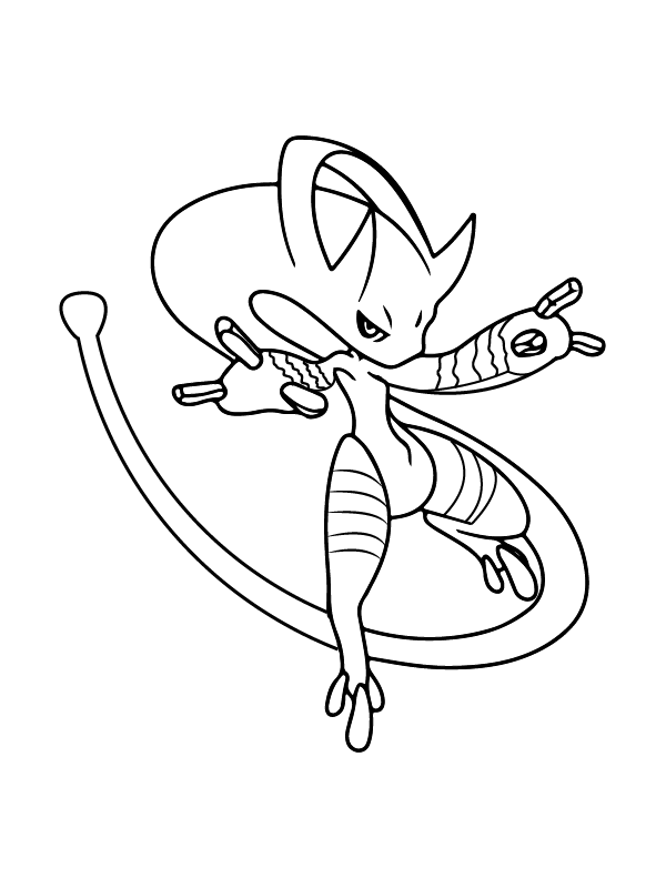 Mega Mewtwo Strong Pokemon Mega Evolution – Coloring Pages