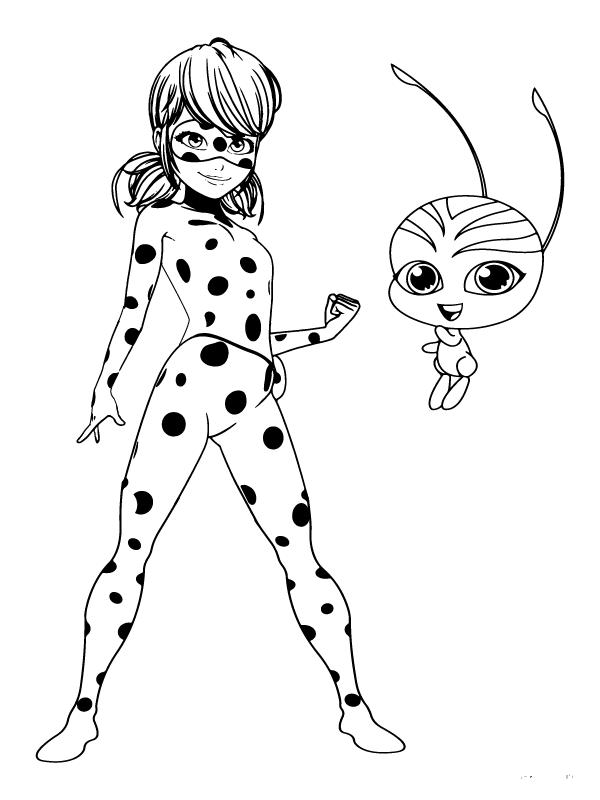 Miraculous Kwami Coloring Page Färbung Seite - Kostenlose druckbare ...