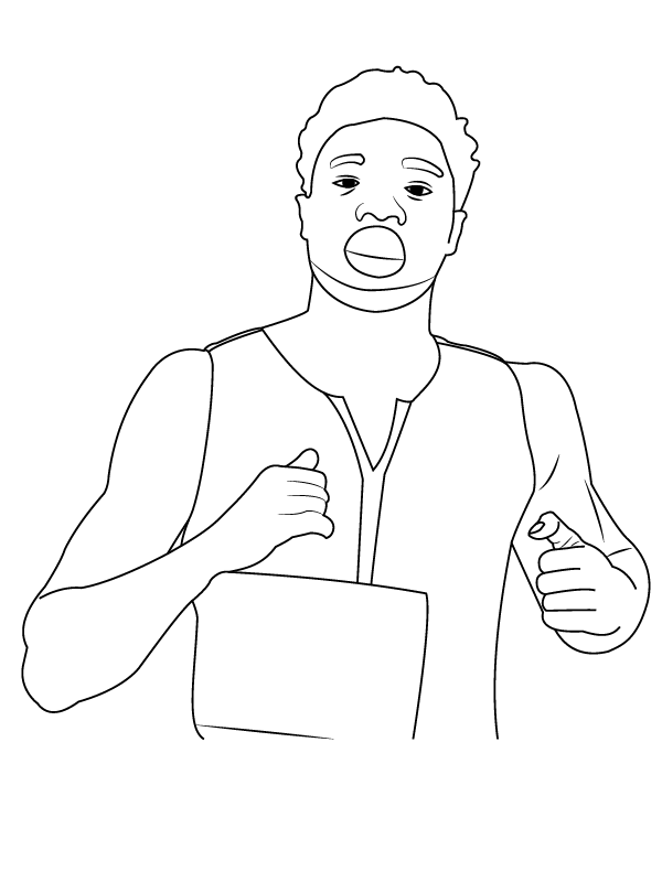 Noah Lyles – Coloring Pages