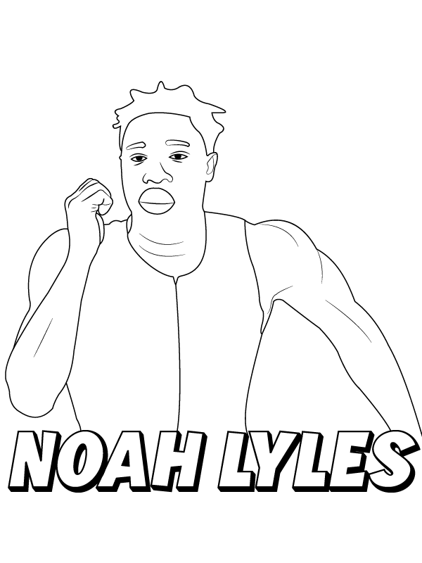 Noah Lyles – Coloring Pages