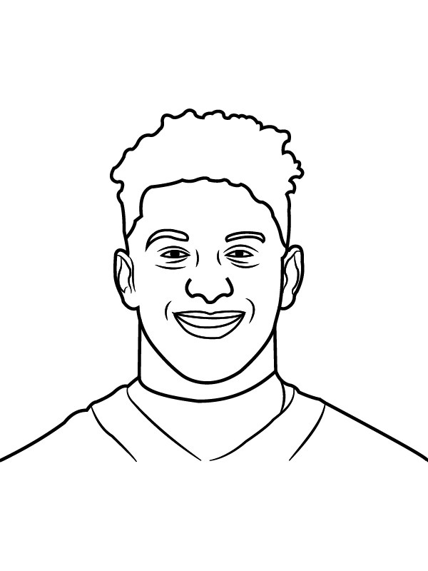 Patrick Mahomes - Coloring Pages