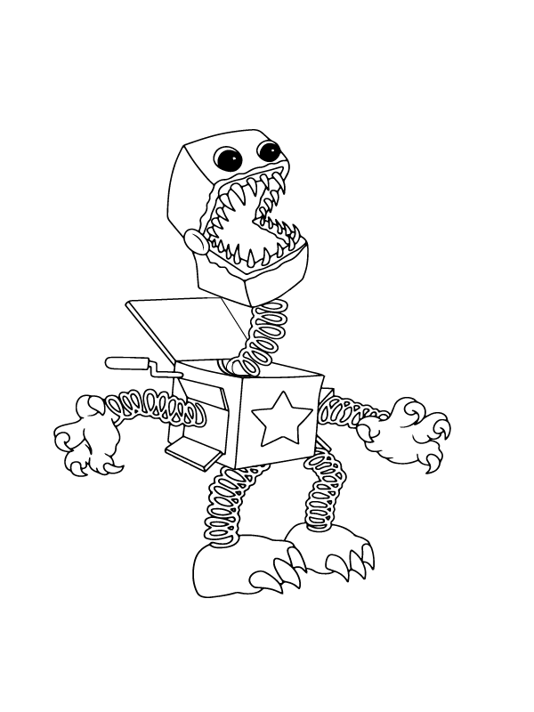 Boxy Boo - Coloring Pages