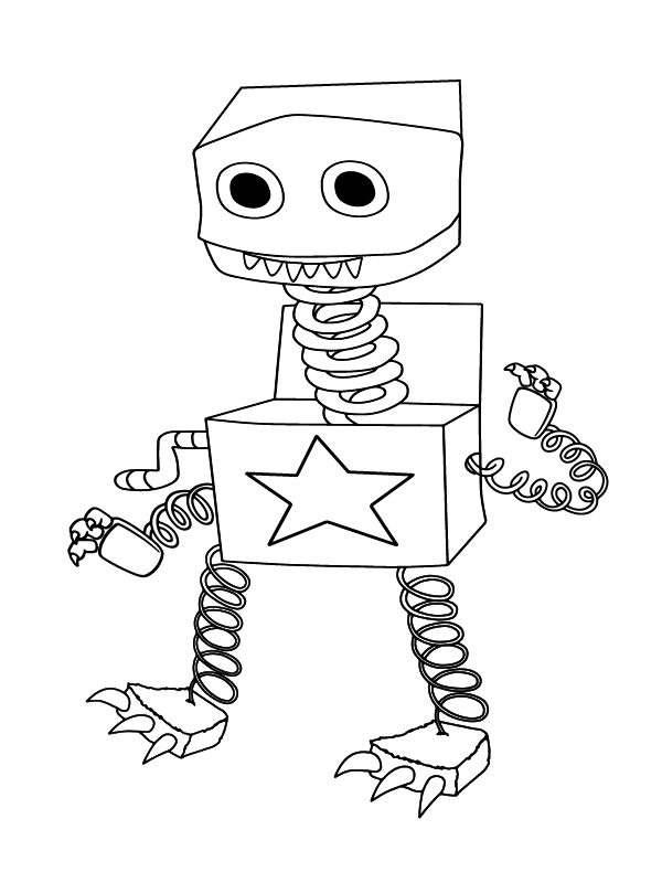 Boxy Boo - Coloring Pages