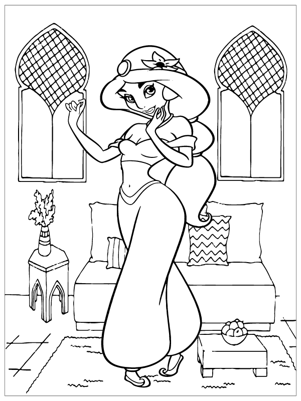 Jasmine – Coloring Pages