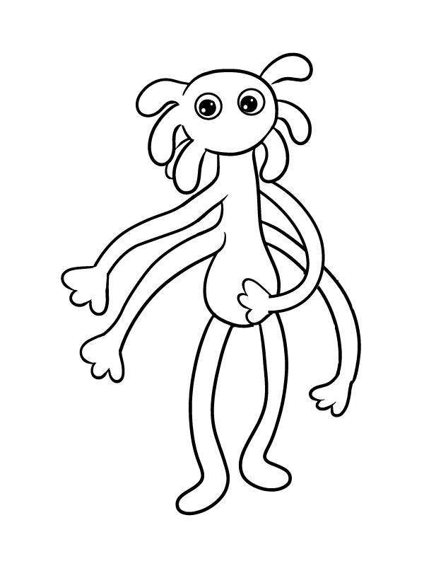 Rainbow Friends Blue – Coloring Pages