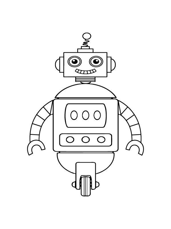 Robots - Coloring Pages