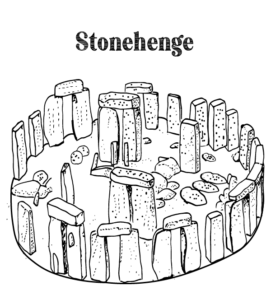 Stonehenge Coloring Page
