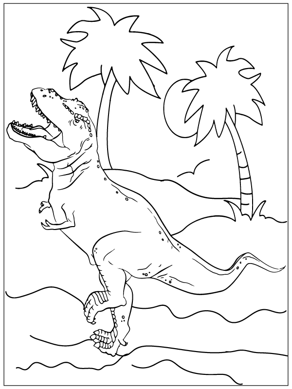 T-Rex – Coloring Pages