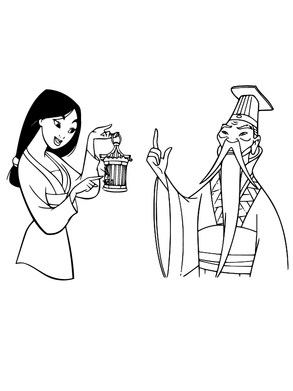 Mulan – Coloring Pages