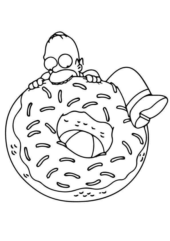 Bart Simpson Eating Donut