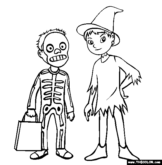 Boy And Girl With Costume