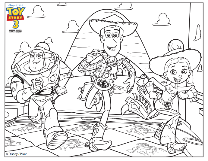Buzz, Woody And Jessie