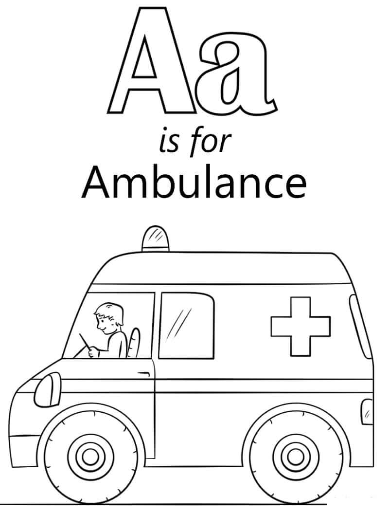 Ambulancia Letra A