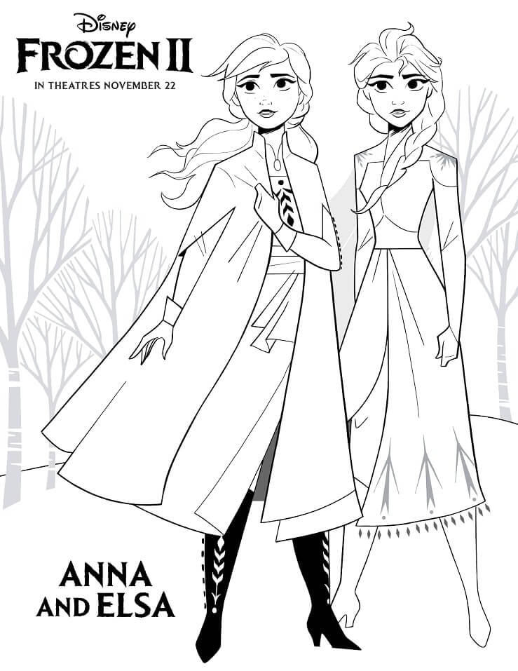 Anna y Elsa de Frozen 2