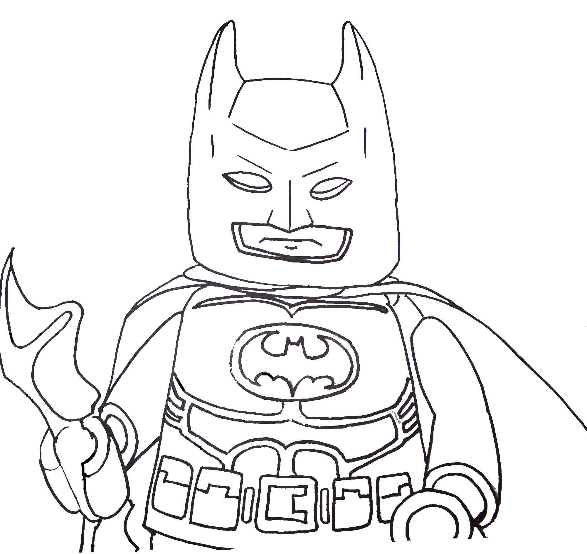 Arma de sujeción de la cara de Batman de Lego