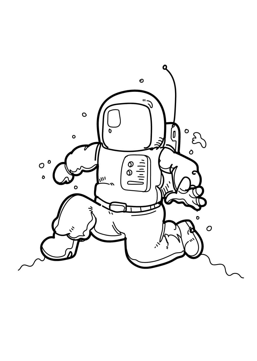 Astronauta Corriendo