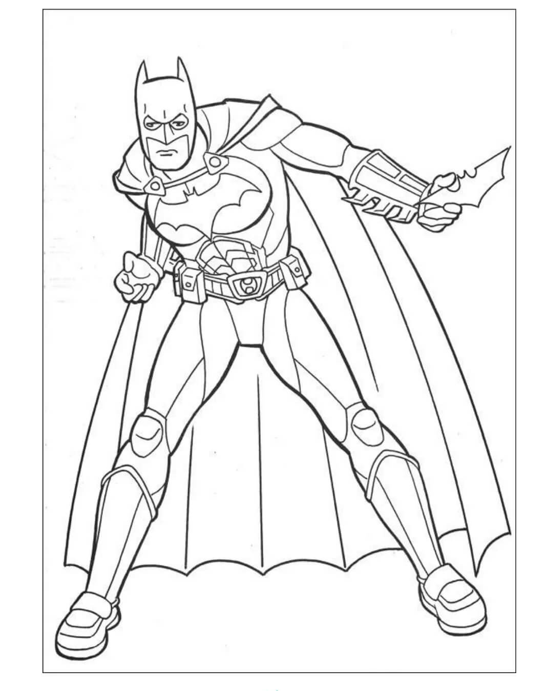 Batman sosteniendo un Arma