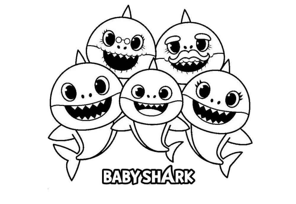 Bebé Tiburón Familia