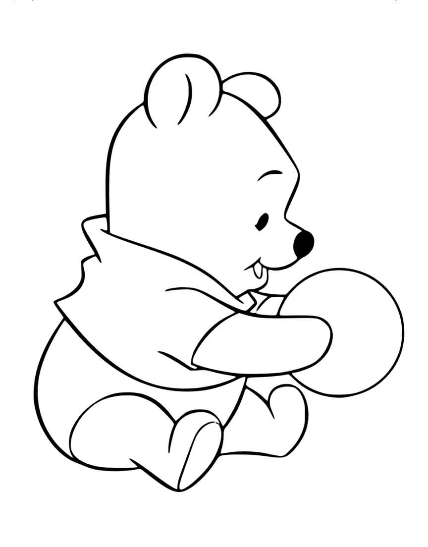 Bebé Winnie the Pooh con Pelota