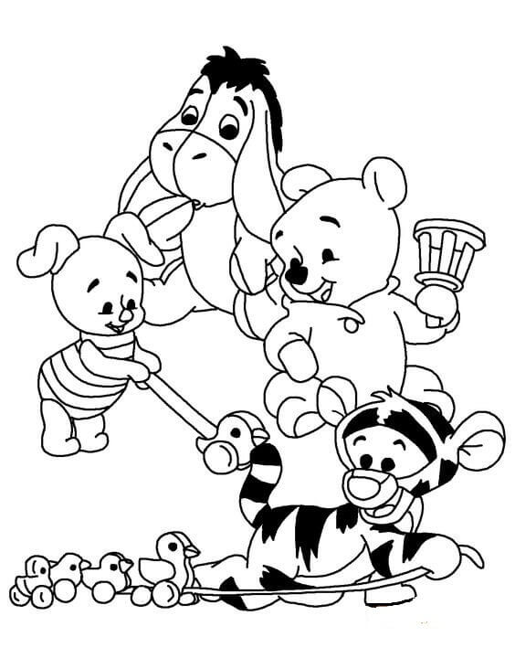 Bebé Winnie the Pooh y Amigos