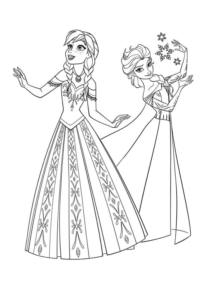 Bellas Anna y Elsa