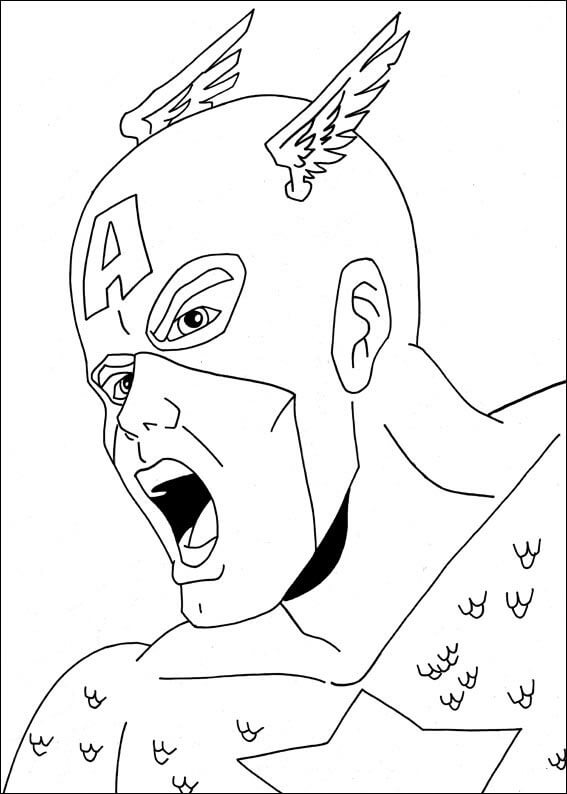 Cabeza básica Capitán América