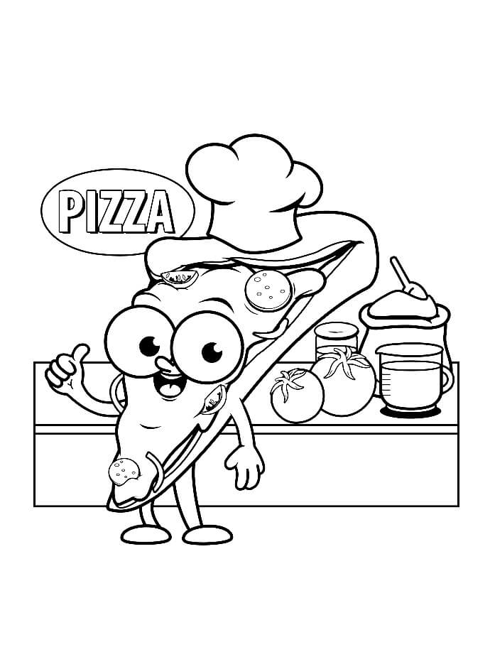 Chef de Pizza en la Cocina