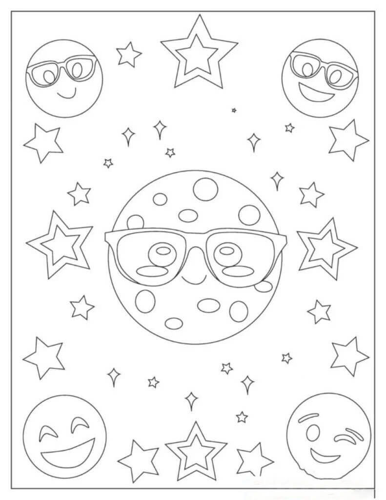 Cinco Emoji con Estrella