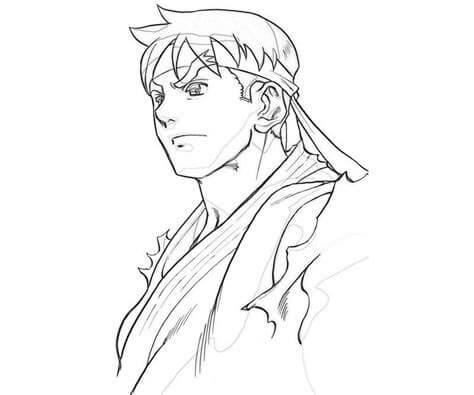 Dibujar a mano Ryu