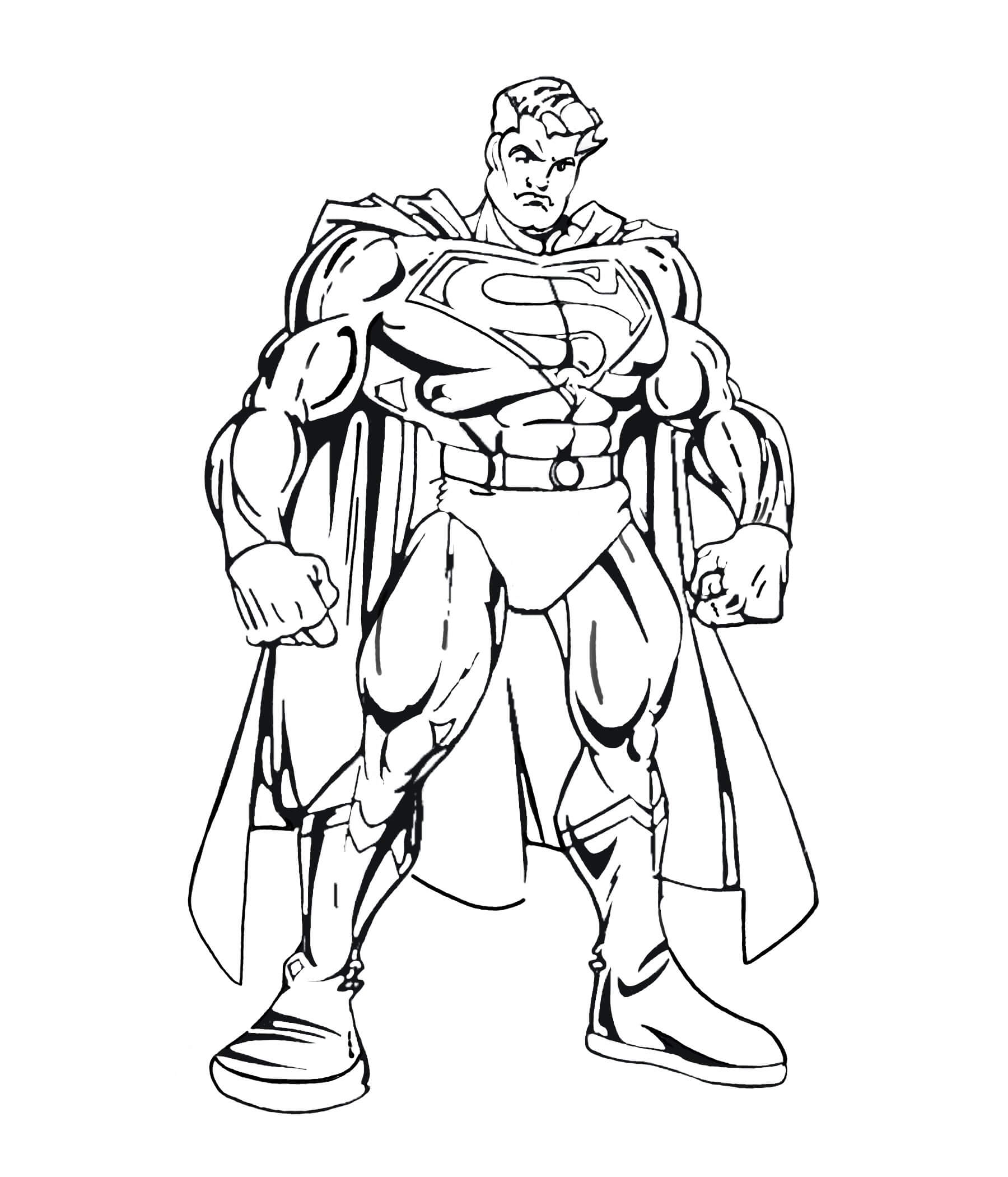Dibujar a Superman Fuerte