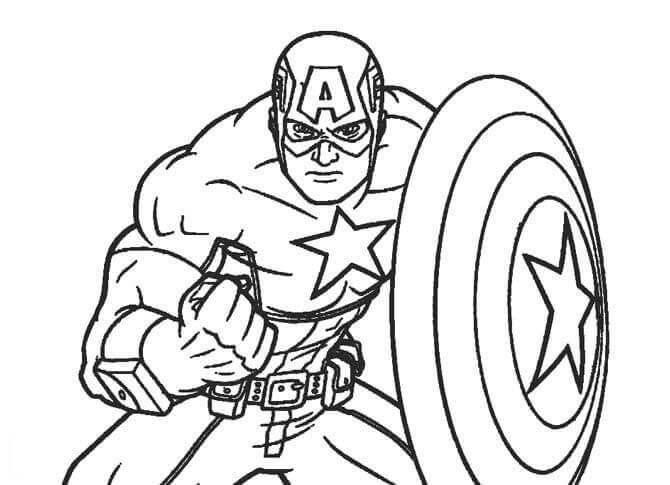 Dibujo Capitán América