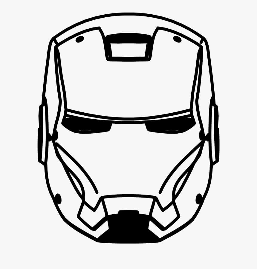 Dibujo Máscara Ironman