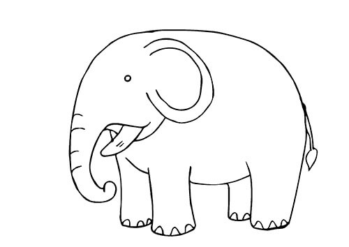 Elefante en el Zoológico
