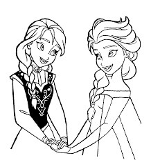 Elsa y Anna Cogidas de la Mano