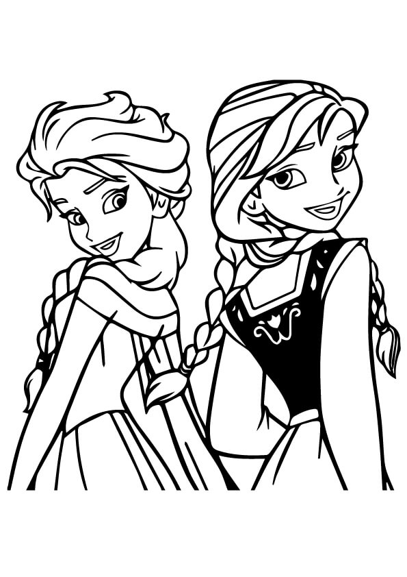 Elsa y Anna Felices