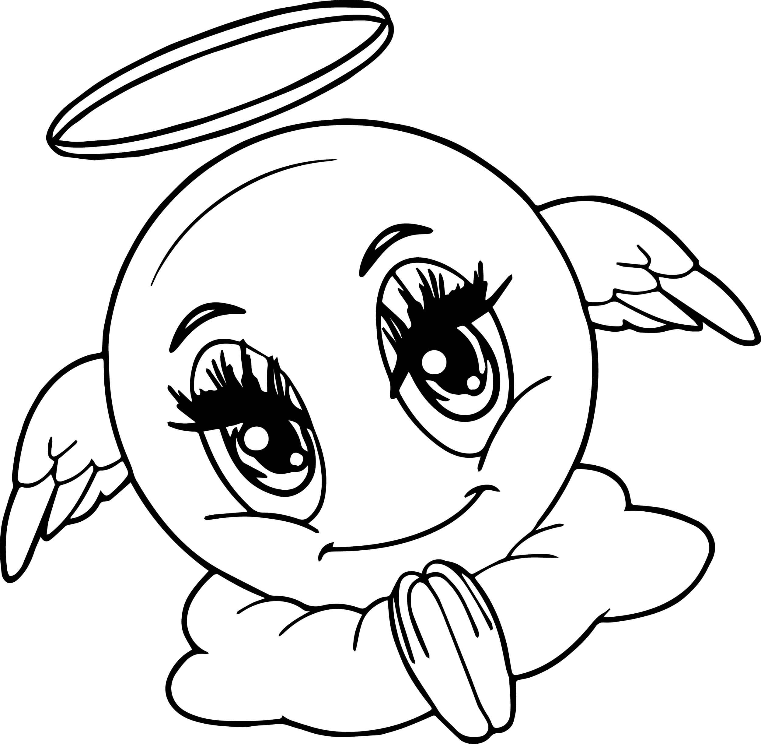 Emoji ángel Sonriente