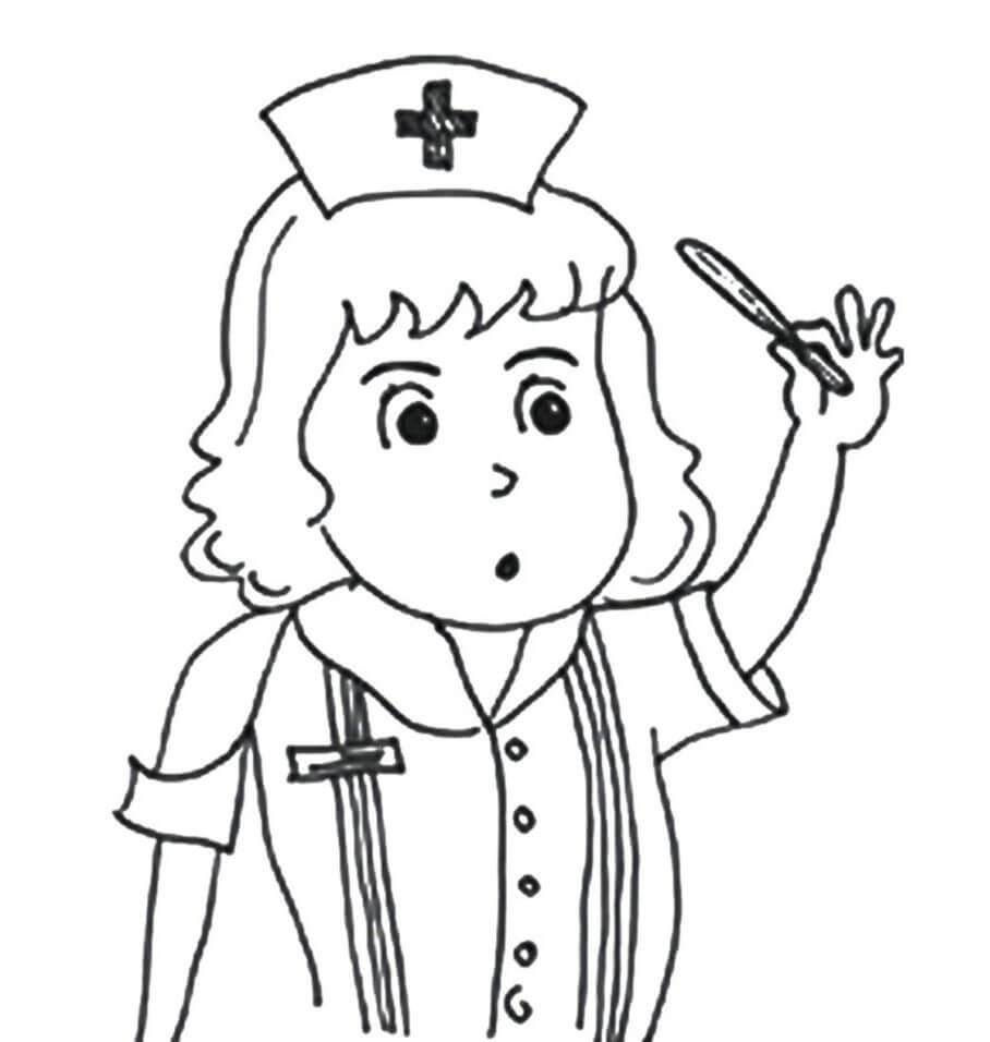 Enfermera de Dibujo