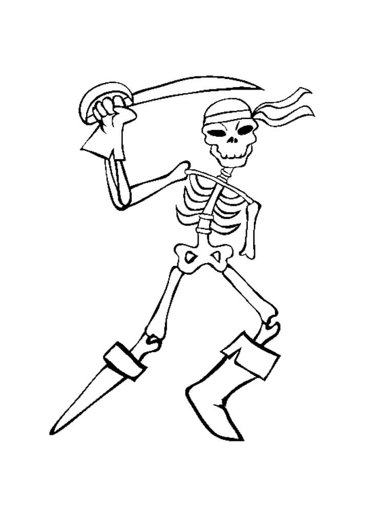 Esqueleto Pirata con Espada