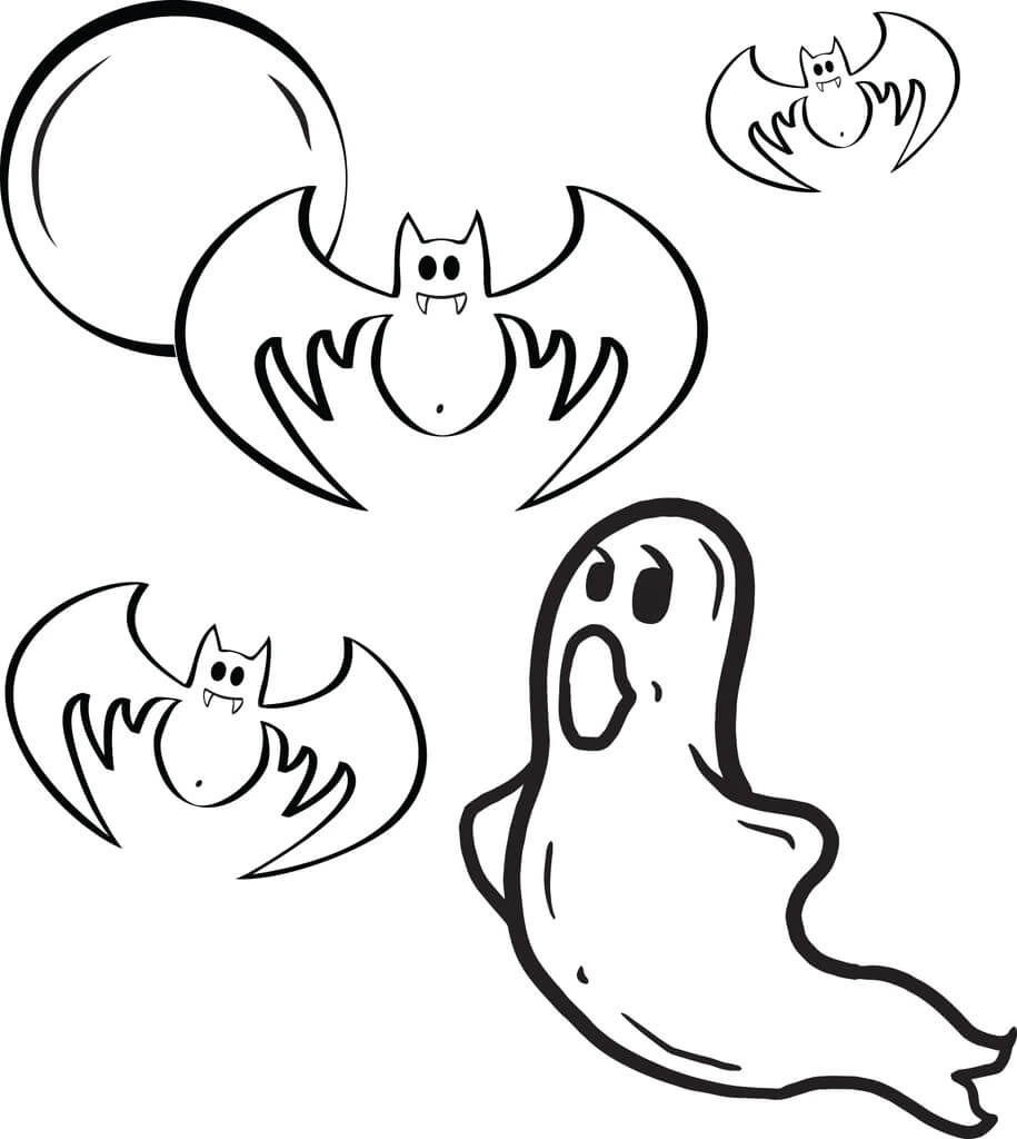 Fantasma con Tres Murciélagos