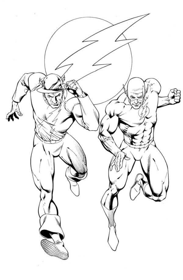 Flash y Amigo Corriendo