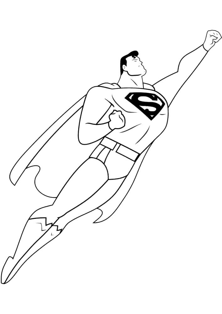 Genial Superman Volando