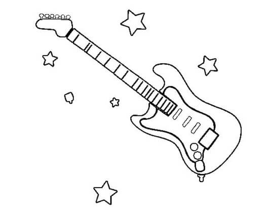 Guitarra Eléctrica y Estrella