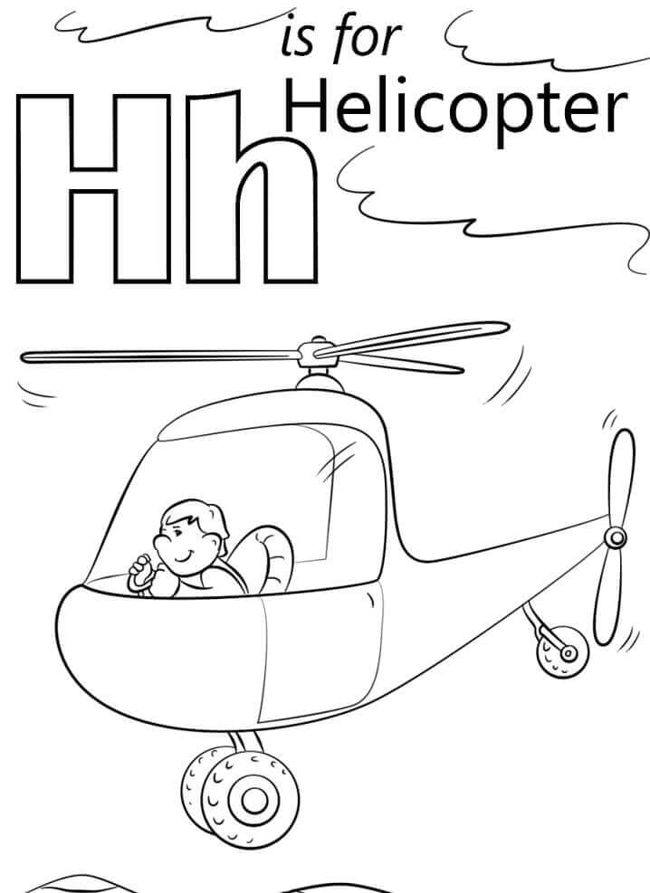 Helicóptero Letra H