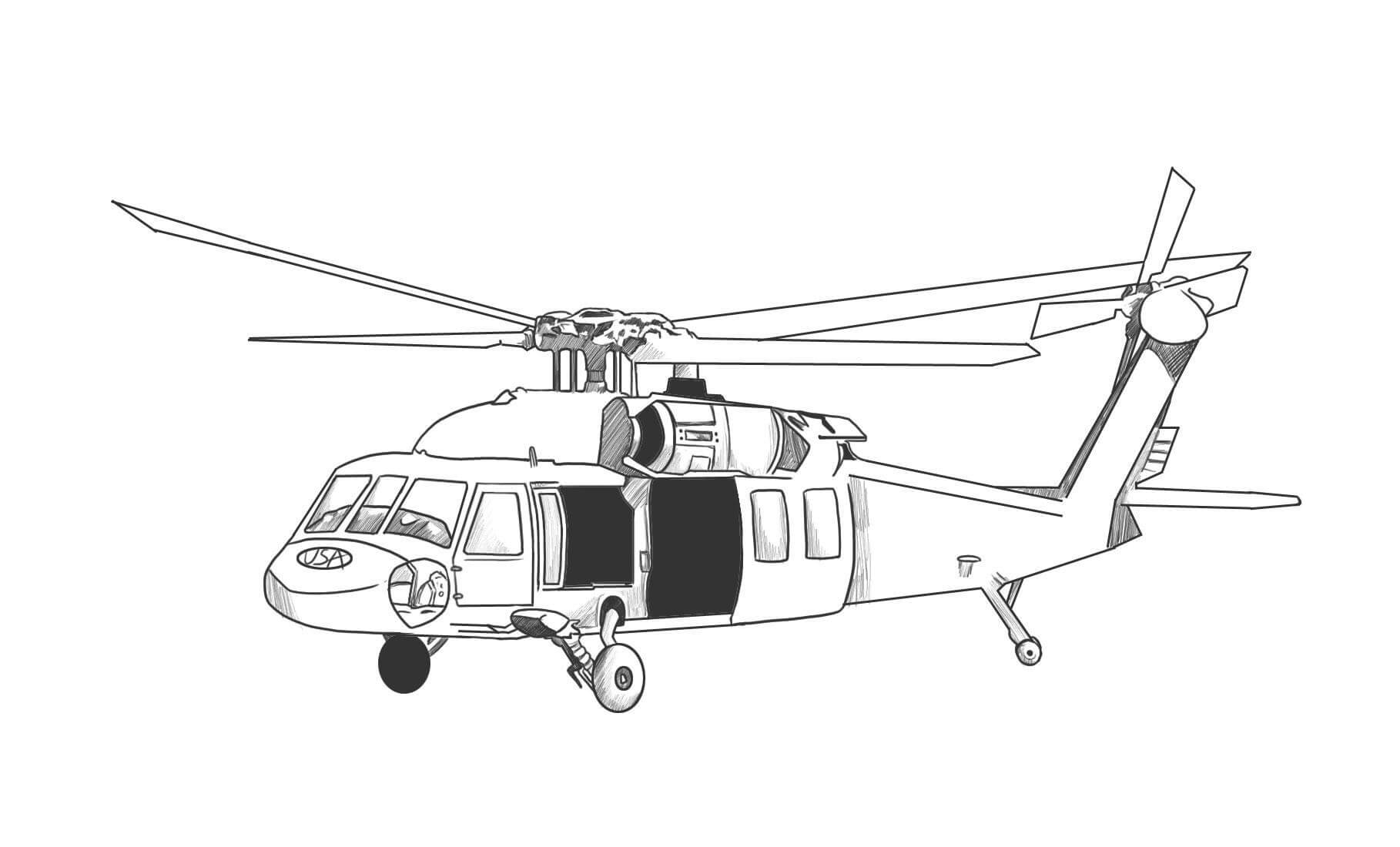 Helicóptero para Imprimir