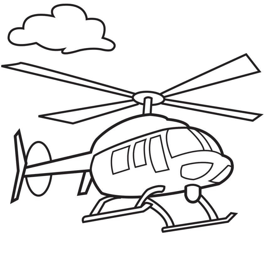 Helicóptero y Nube