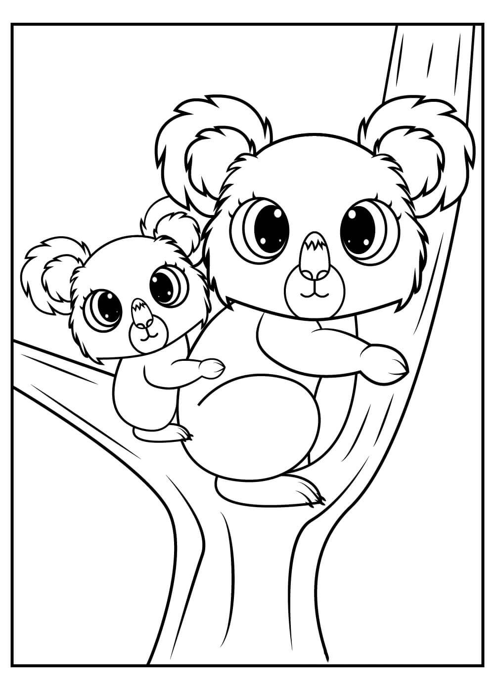 Hermano Koala con bebé Koala