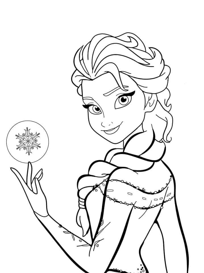 Hermosa Elsa Sonriente