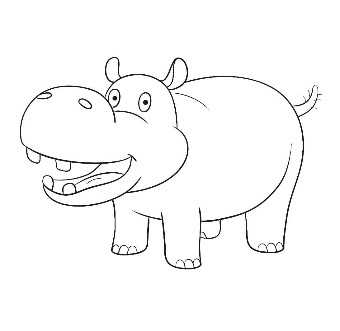 Hipopótamo Imprimible