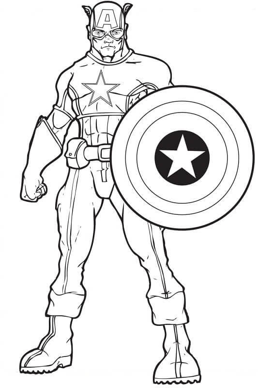 Impresionante caricatura del Capitán América