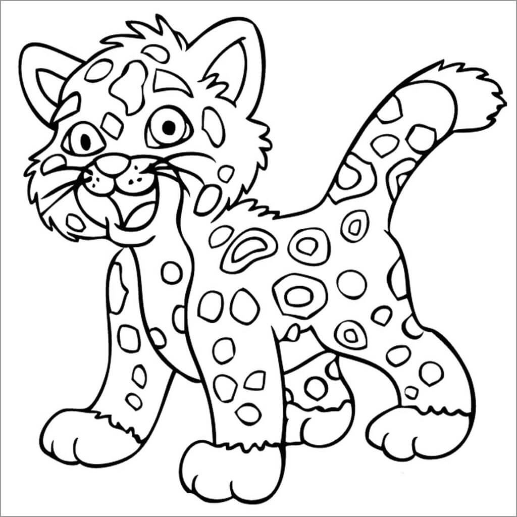 Jaguar Bebé de Dibujos Animados